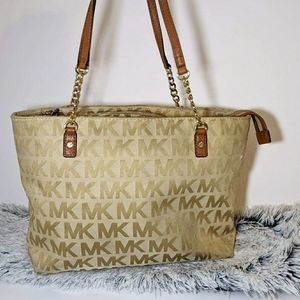 Authentic Tan Michael Kors Tote